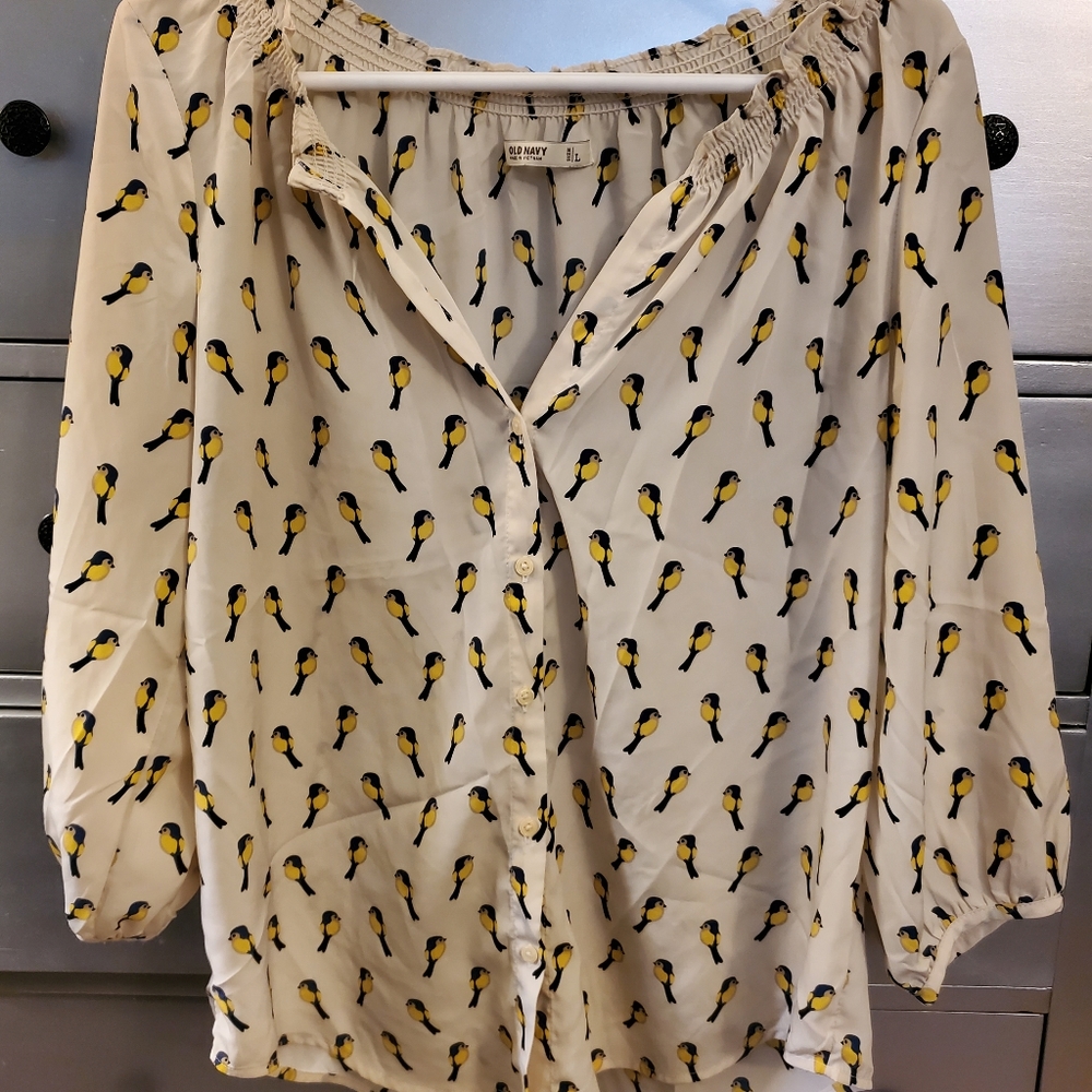 Old Navy Birdy Blouse